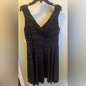 Effie's Heart Brighton Dress- Black and Gray Textured Dress